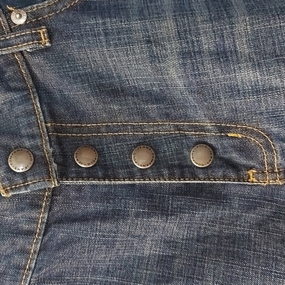 Vintage Polo Ralph Lauren Snap Front Jeans with Leg Slit.  Size 10. - Picture 4 of 8